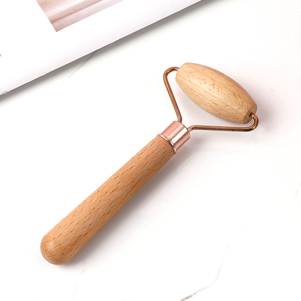 Face Massager Maderoterapia Face Roller Mini Wood Therapy Fa