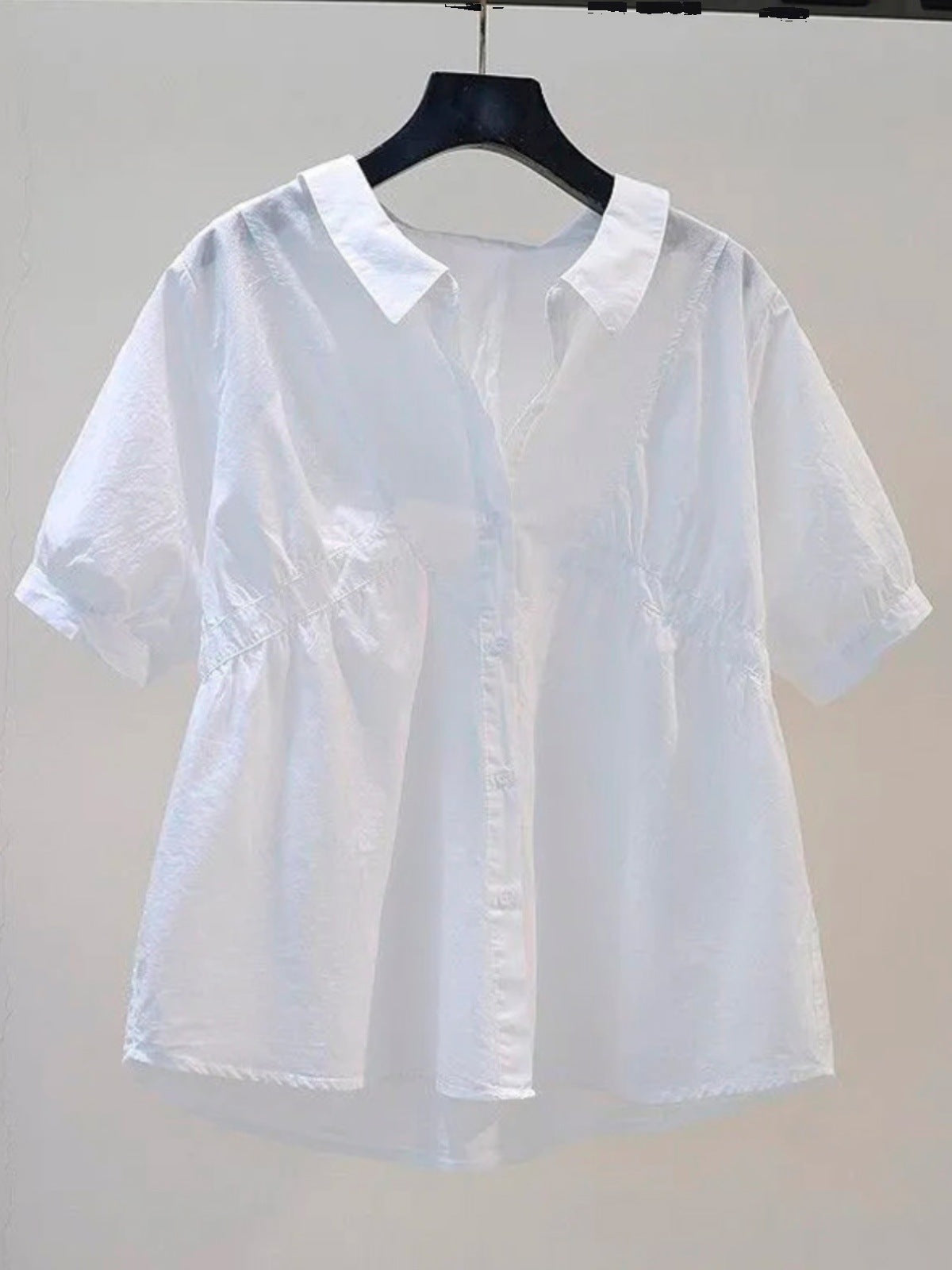 Women's Shirt Puff Sleeve Chiffon Top