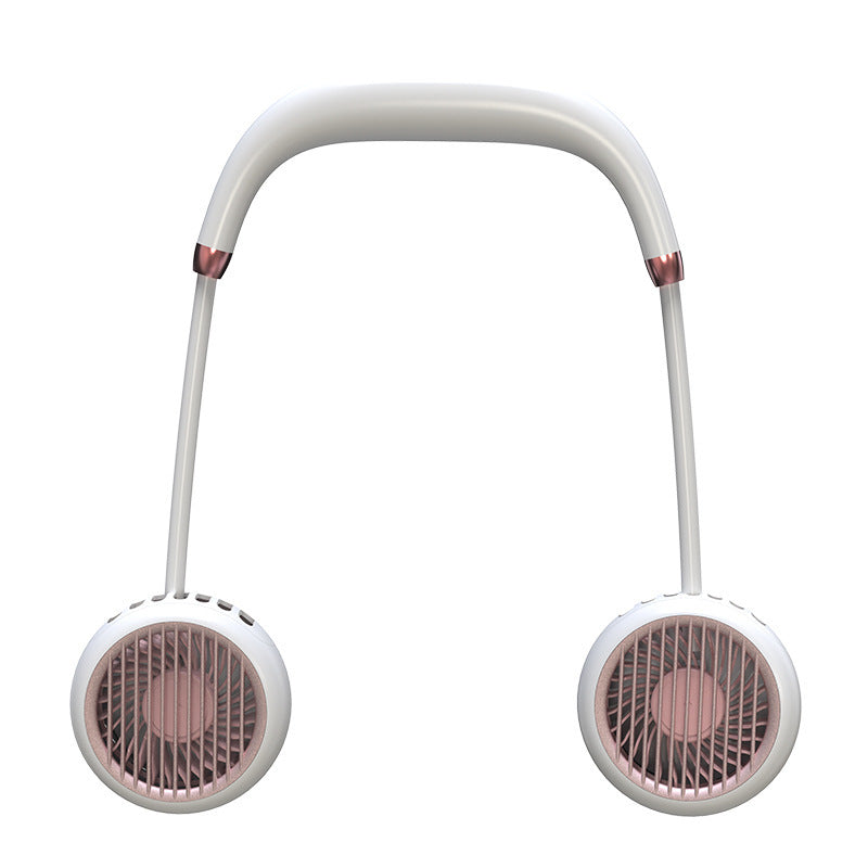 Leafless Hanging Neck Fan Portable Mini Lazy Silent Charging Portable Electric Fan
