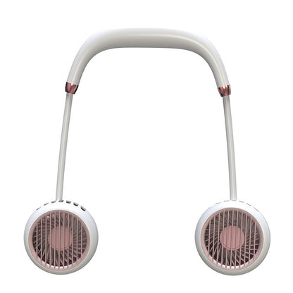 Leafless Hanging Neck Fan Portable Mini Lazy Silent Charging Portable Electric Fan