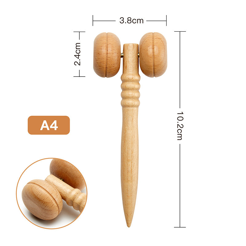 Face Massager Maderoterapia Face Roller Mini Wood Therapy Fa