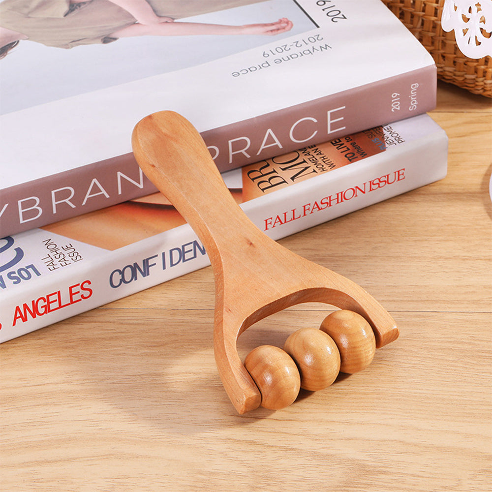 Face Massager Maderoterapia Face Roller Mini Wood Therapy Fa