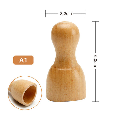 Face Massager Maderoterapia Face Roller Mini Wood Therapy Fa