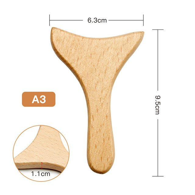 Face Massager Maderoterapia Face Roller Mini Wood Therapy Fa