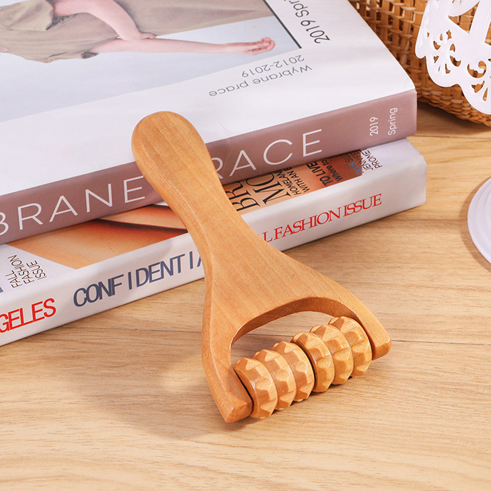 Face Massager Maderoterapia Face Roller Mini Wood Therapy Fa