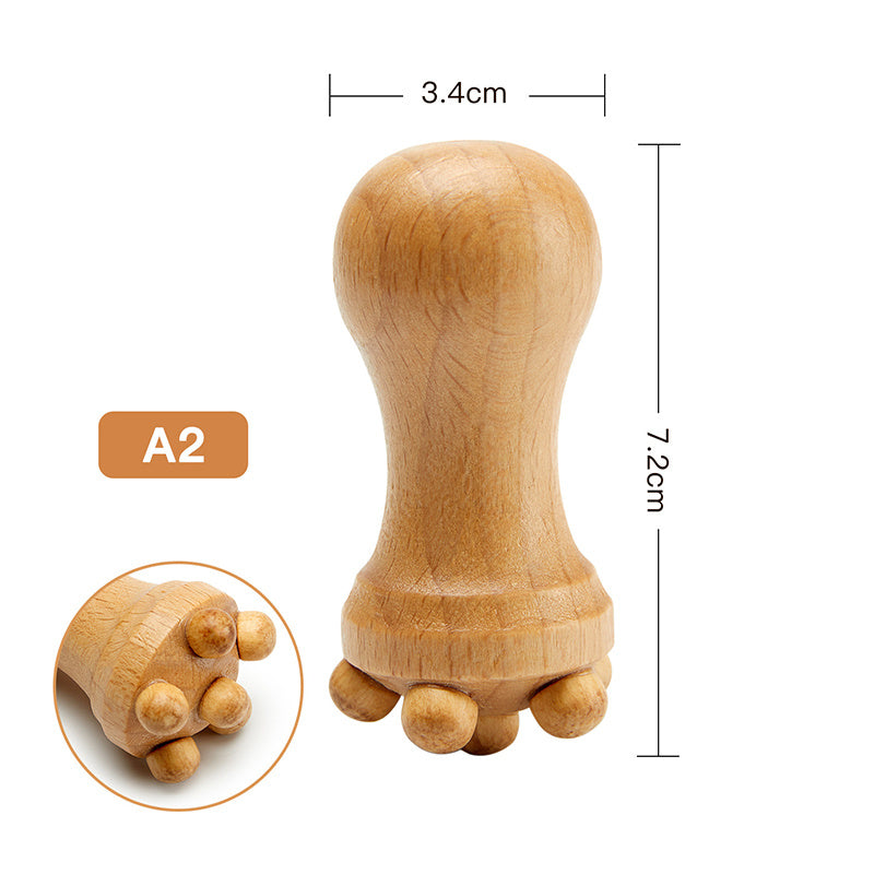 Face Massager Maderoterapia Face Roller Mini Wood Therapy Fa