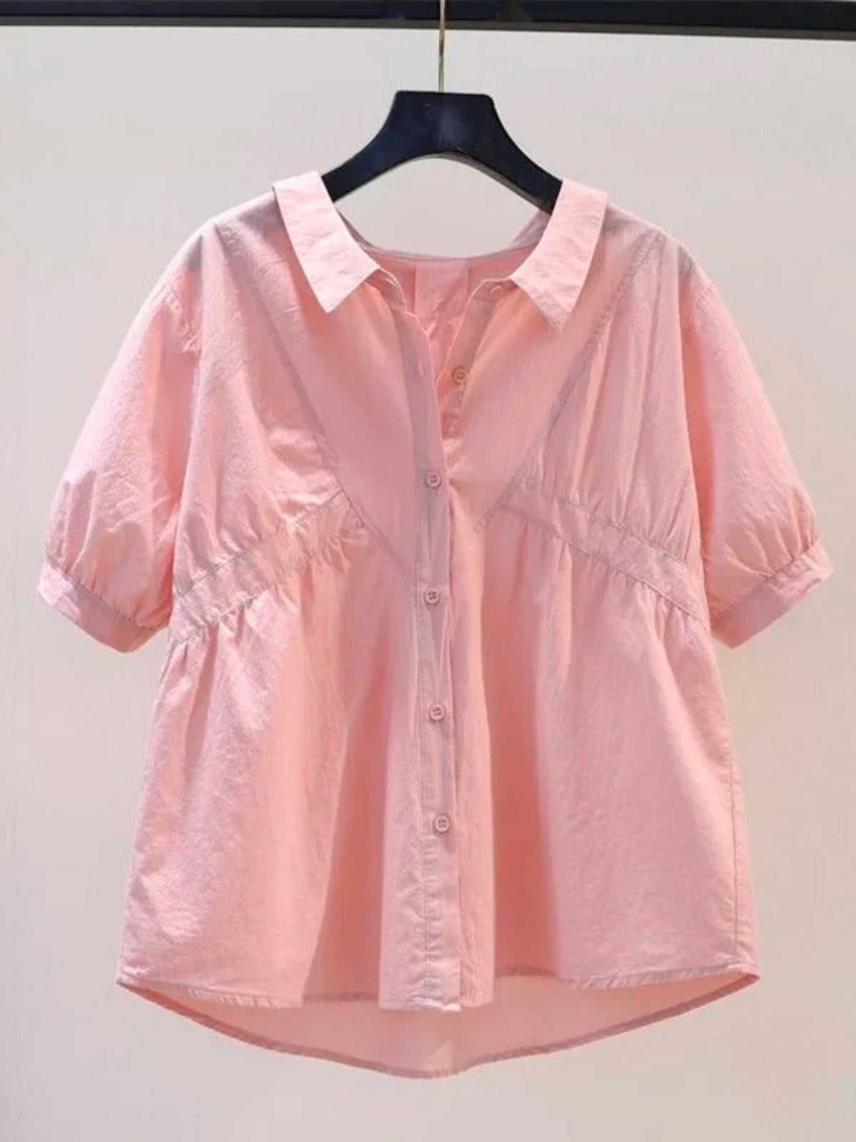 Women's Shirt Puff Sleeve Chiffon Top